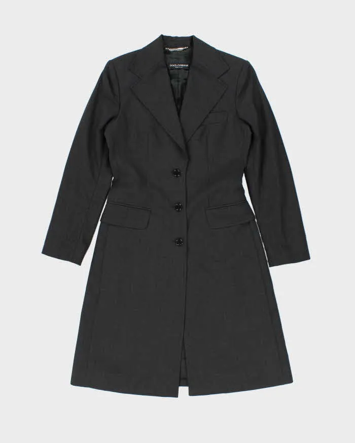 Vintage Dolce & Gabbana Longline Wool Suit Jacket - S sold by Rokit