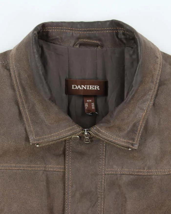 Vintage Danier Zip-up Leather Jacket - M sold by Rokit product image thumbnail 3