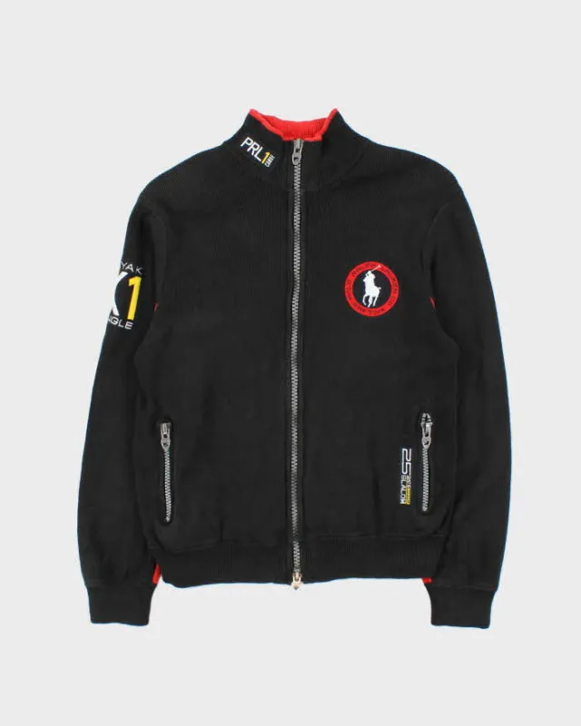 Vintage Ralph Lauren Zip-up Knit Jumper - M sold by Rokit