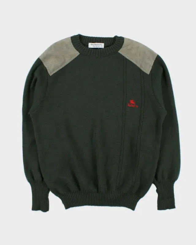 Vintage 90s Burberry Wool Military Style Jumper - L made by Burberry
