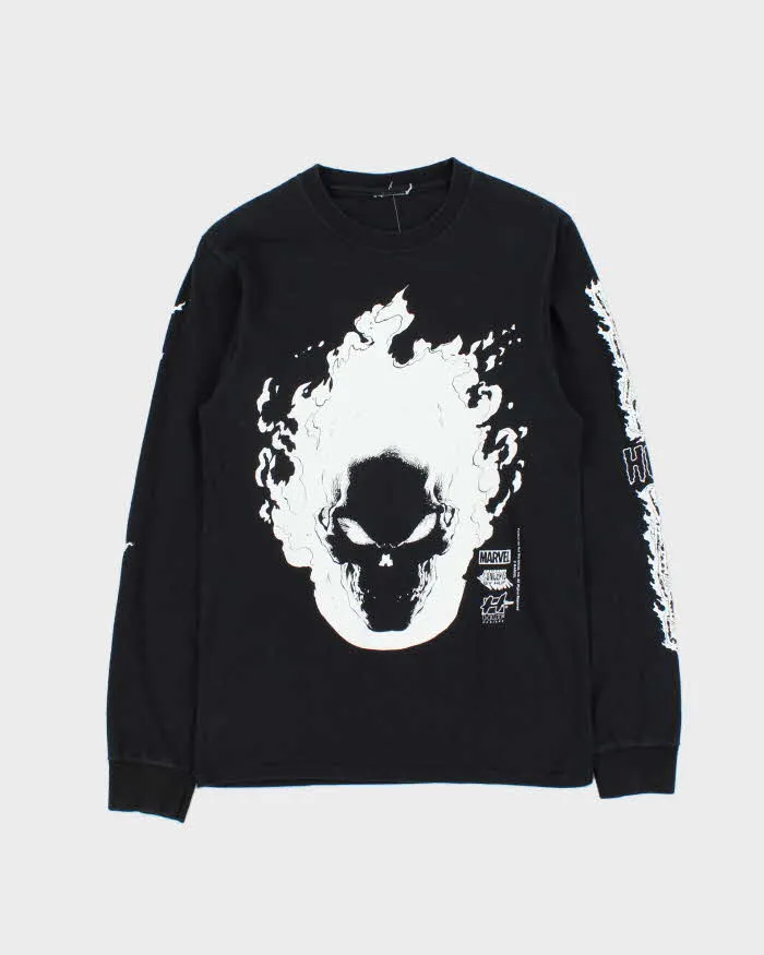 Vintage Huff x Marvel Ghost Rider Long Sleeve T-shirt - S sold by Rokit