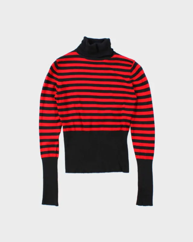 Vintage Y2k 00s Tropi Stripe Knit Jumper - XS sold by Rokit