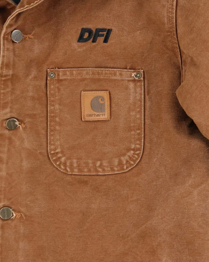 Vintage Carhartt Heavyweight Embroidered Workwear Jacket - M sold by Rokit product image thumbnail 4