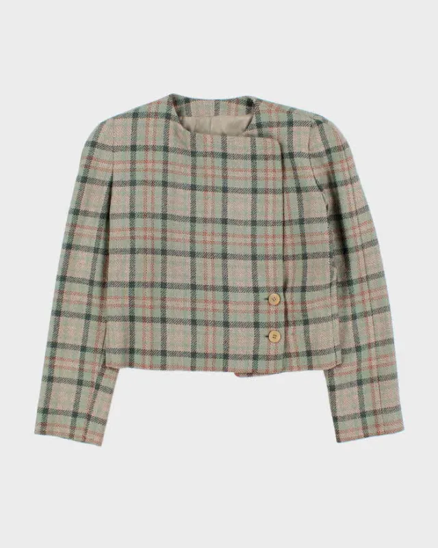 Vintage 90s Georgio Armani Wool Cropped Blazer Jacket - M sold by Rokit