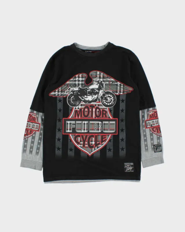 Vintage 00s Fubu Long Sleeve T-shirt - L sold by Rokit