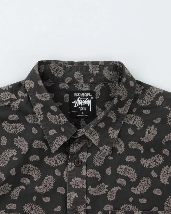Vintage Stussy Paisley Pattern Shirt - L sold by Rokit product image thumbnail 3