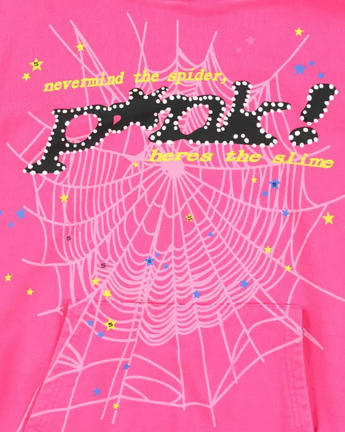 Vintage Spider P*ink Hoodie - M sold by Rokit product image thumbnail 4