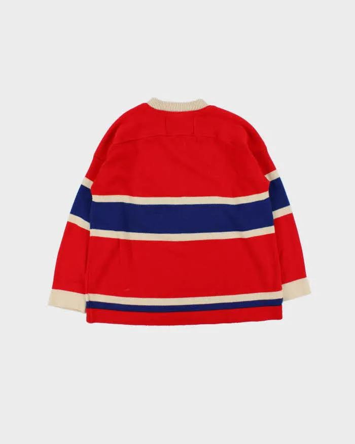 Vintage 90s Montreal Canadiens NHL Knit Jersey - L sold by Rokit product image thumbnail 2