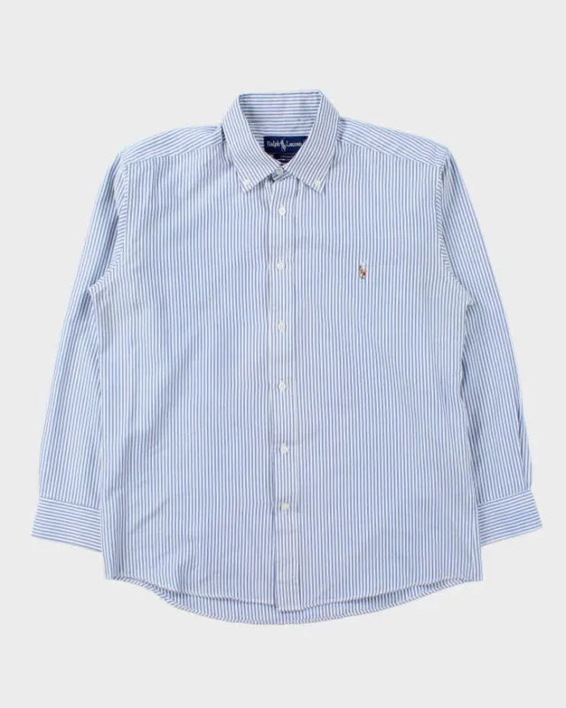 Vintage Ralph Lauren Stripe Long Sleeve Shirt - L sold by Rokit
