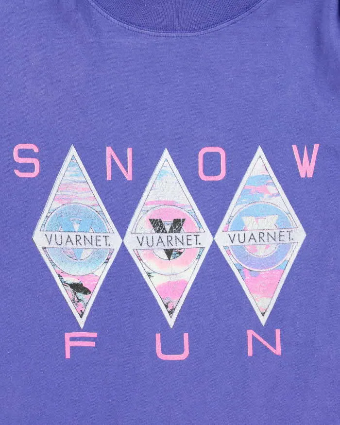 Vintage 90s Vuarnet Single Stitch Long Sleeve T-shirt - M sold by Rokit product image thumbnail 4