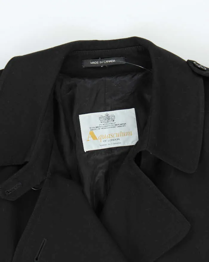 Vintage Aquascutum Black Trench Coat - M sold by Rokit product image thumbnail 3