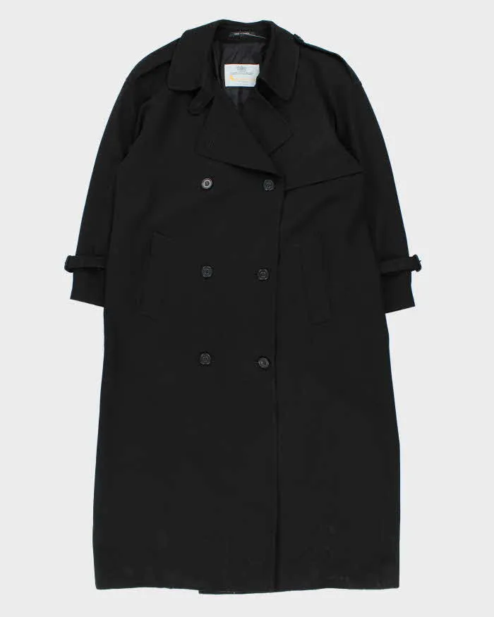 Vintage Aquascutum Black Trench Coat - M sold by Rokit