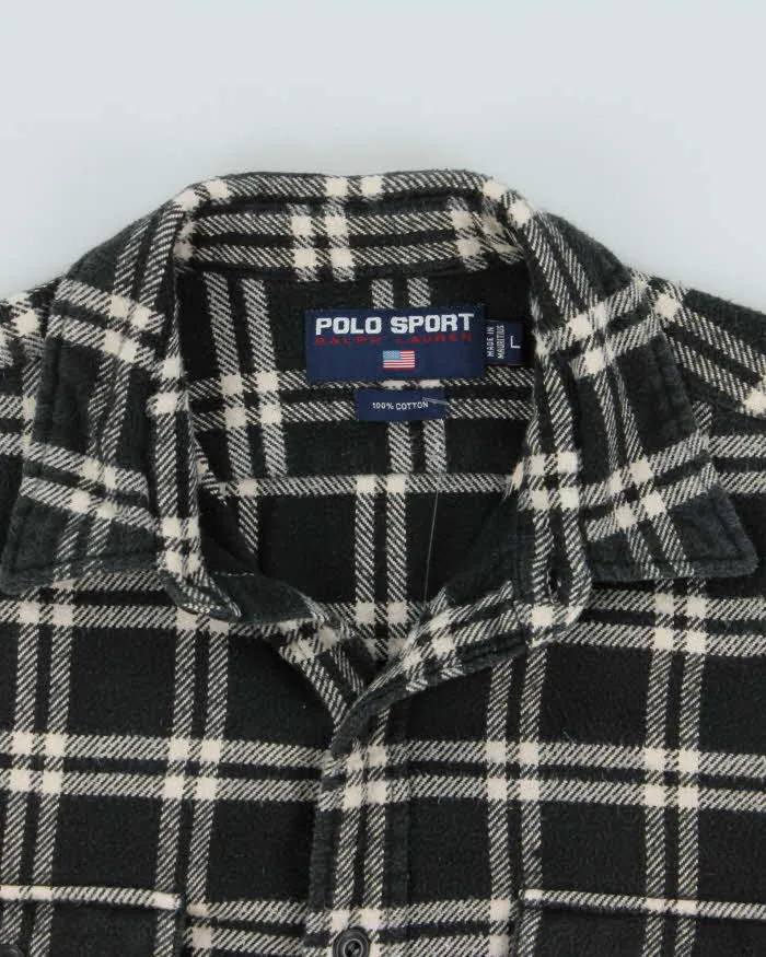 Vintage 90s Polo Sport Ralph Lauren Flannel Shirt - L sold by Rokit product image thumbnail 3
