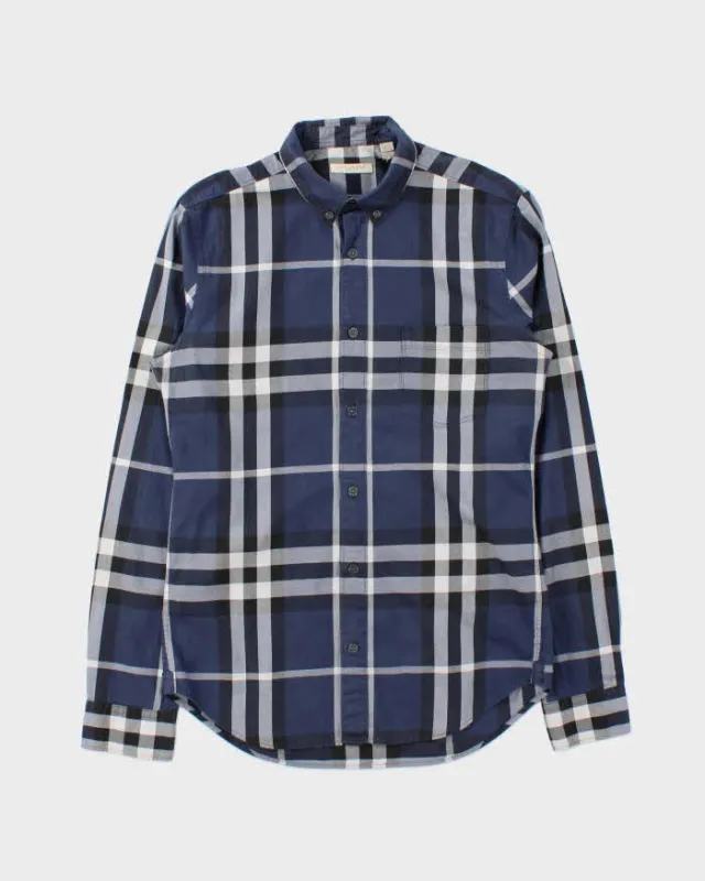 Vintage Burberry Check Long Sleeve Shirt - S sold by Rokit