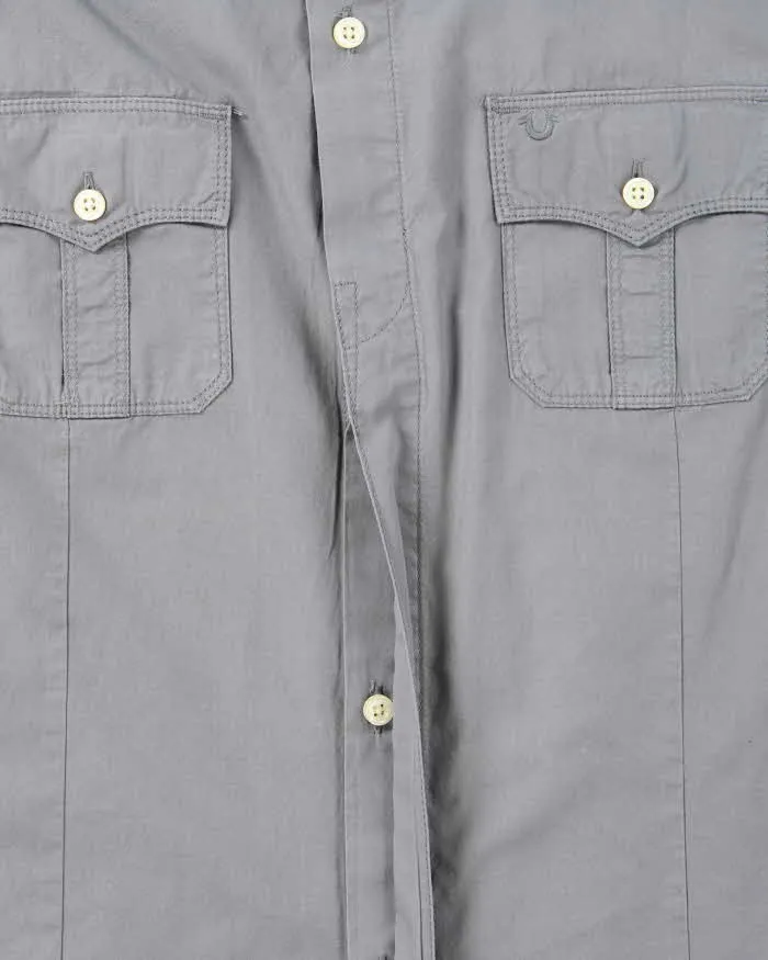 Vintage 00s True Religion Long Sleeve Shirt - M sold by Rokit