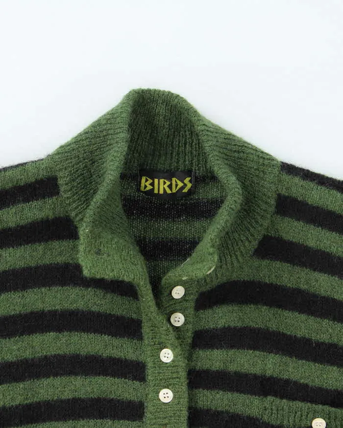 Vintage 00s Birds Stripe Wool Blend Cardigan - M sold by Rokit product image thumbnail 3