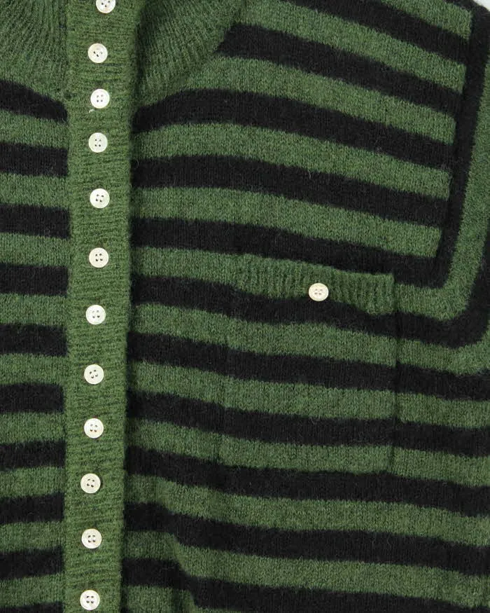 Vintage 00s Birds Stripe Wool Blend Cardigan - M sold by Rokit product image thumbnail 4