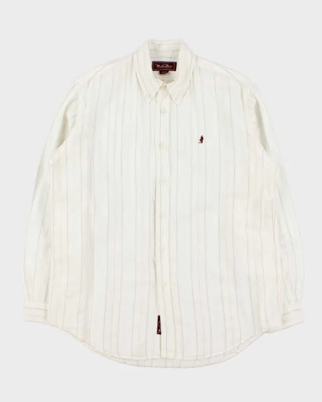Vintage Marlboro Classic Linen Long Sleeve Shirt - L sold by Rokit