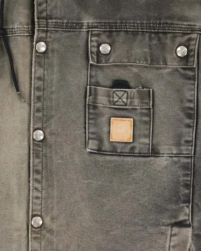 Vintage Carhartt Multi-Pocket Sherpa Lined Hooded Jacket - L sold by Rokit product image thumbnail 4