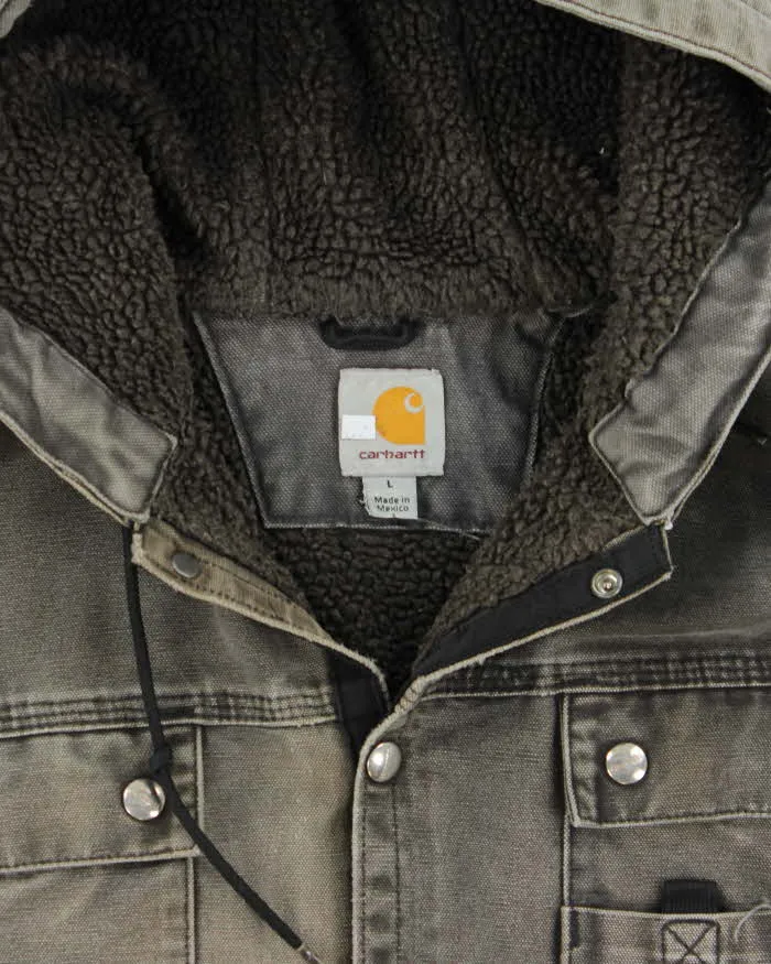 Vintage Carhartt Multi-Pocket Sherpa Lined Hooded Jacket - L sold by Rokit product image thumbnail 3