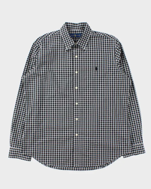 Vintage Ralph Lauren Check Long Sleeve Shirt - L sold by Rokit
