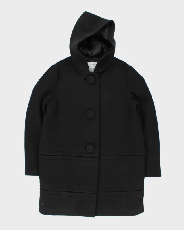 Moncler Premiere Caines Hooded Wool Down Quilted Overcoat - XXL sold by Rokit