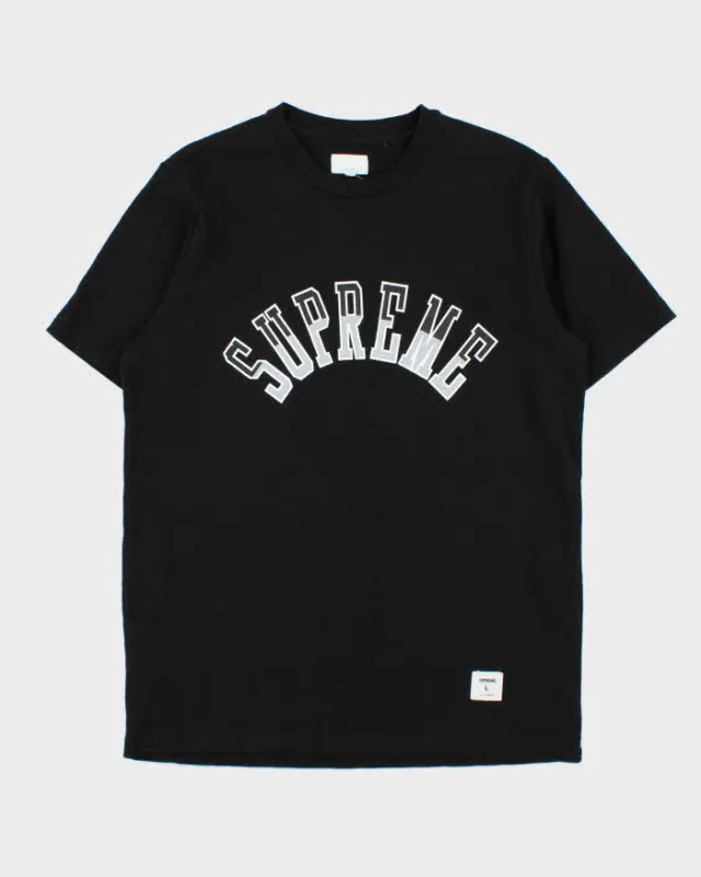 SS 2017 Supreme Arc Logo Black T-Shirt - L sold by Rokit