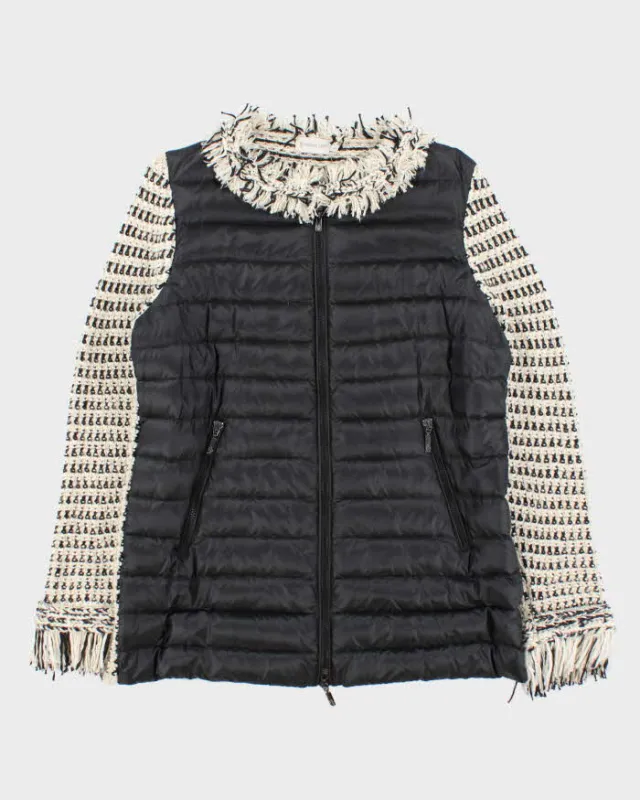 Vintage 00s Women's Moncler Maglione Tricot Cardigan Puffer Jacket - L sold by Rokit