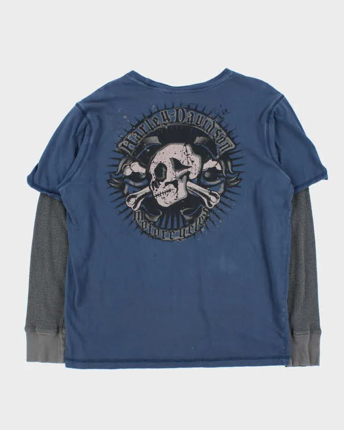 Vintage 00s Harley Davidson Long Sleeve T-shirt - L sold by Rokit product image thumbnail 2