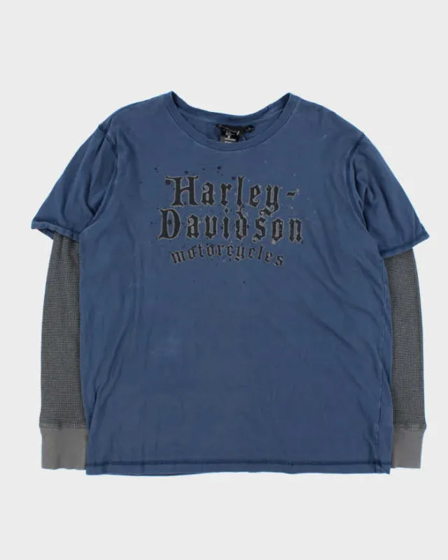 Vintage 00s Harley Davidson Long Sleeve T-shirt - L sold by Rokit