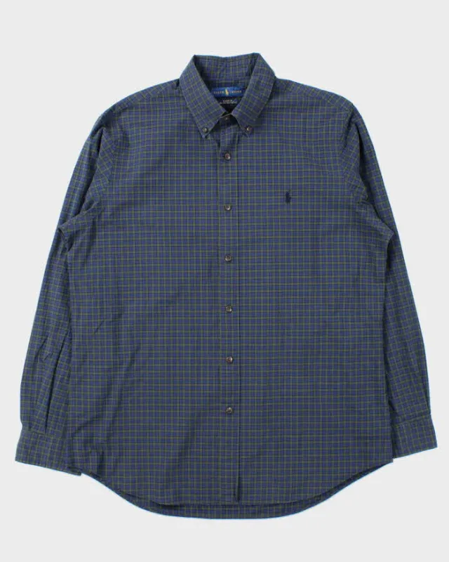 Vintage Ralph Lauren Check Long Sleeve Shirt - L sold by Rokit
