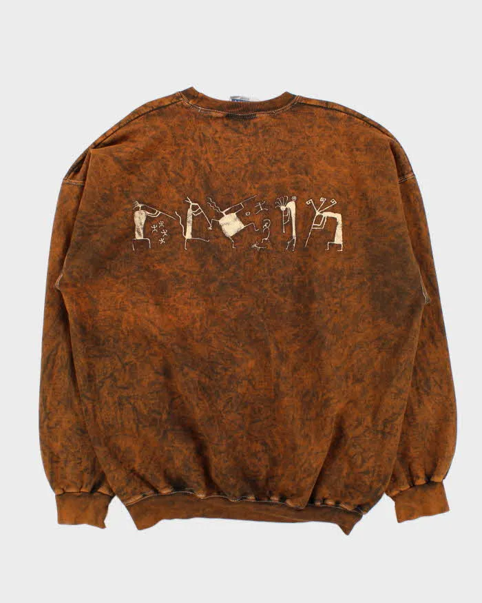 Vintage 1990s Hanes Graphic Acid Wash Crewneck Sweatshirt - XL sold by Rokit product image thumbnail 2
