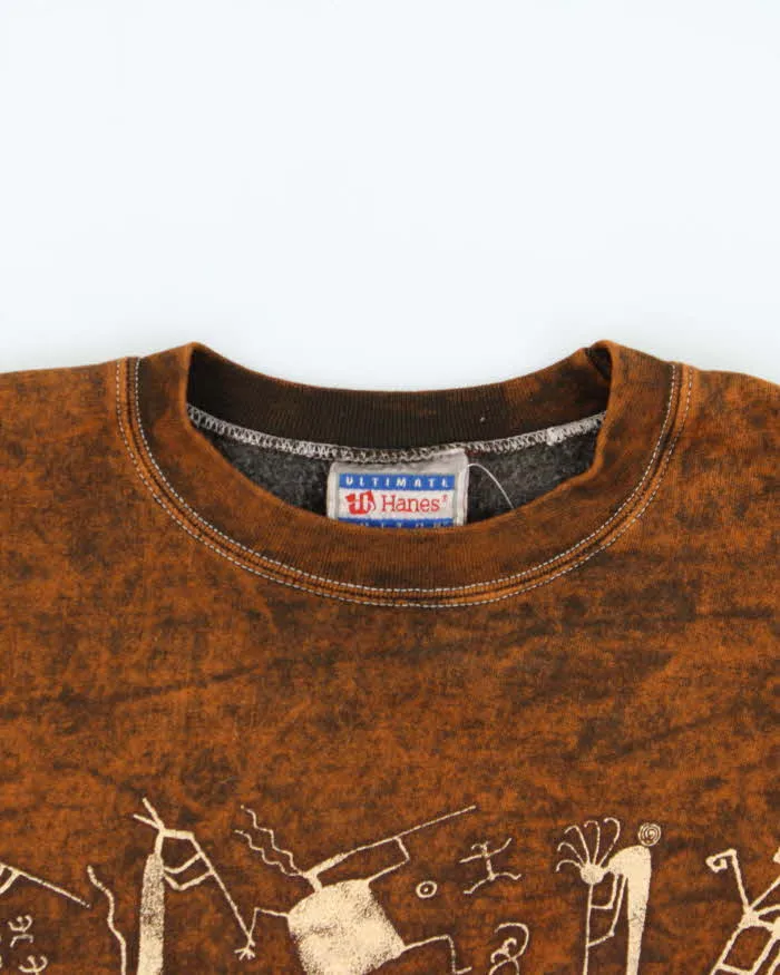 Vintage 1990s Hanes Graphic Acid Wash Crewneck Sweatshirt - XL sold by Rokit product image thumbnail 3