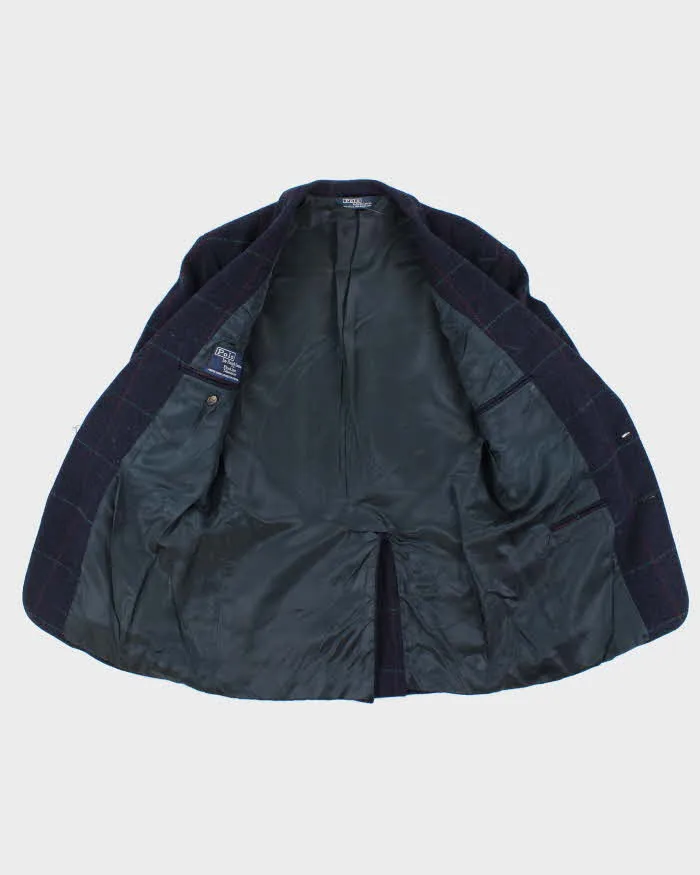 Vintage 1990s Polo Ralph Lauren Wool Check Blazer Jacket - L sold by Rokit product image thumbnail 5