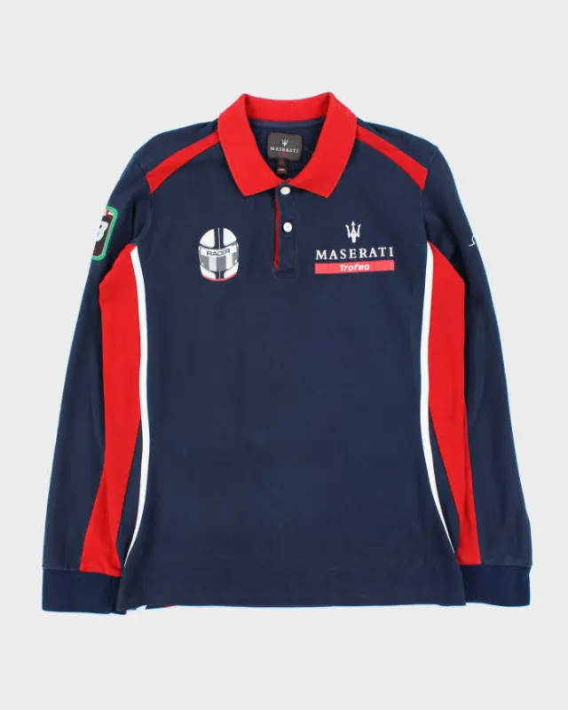 Vintage Maserati Long Sleeve Polo Shirt - XXL sold by Rokit