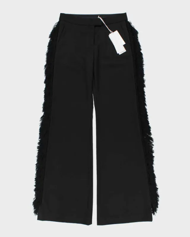 Deadstock Stella McCartney Fringe Wool Trousers - W28 L36 sold by Rokit
