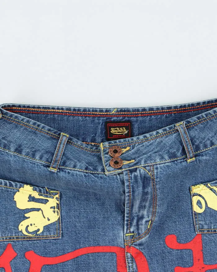 Vintage Y2k 00s Von Dutch Denim Mini Skirt - XS sold by Rokit product image thumbnail 4