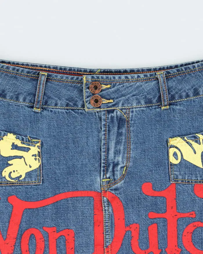 Vintage Y2k 00s Von Dutch Denim Mini Skirt - XS sold by Rokit product image thumbnail 3