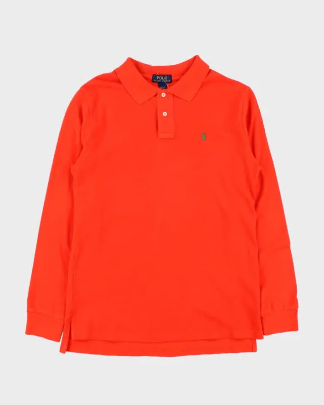 Vintage Ralph Lauren Long Sleeve Polo Shirt - M sold by Rokit