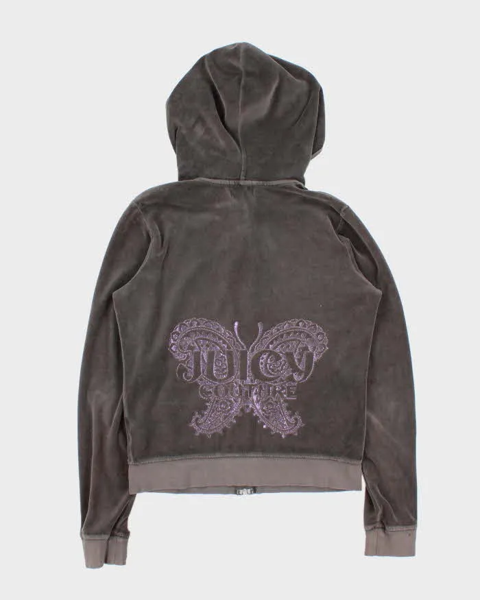 Vintage Y2k 00s Juicy Couture Velour Hoodie - L sold by Rokit product image thumbnail 2
