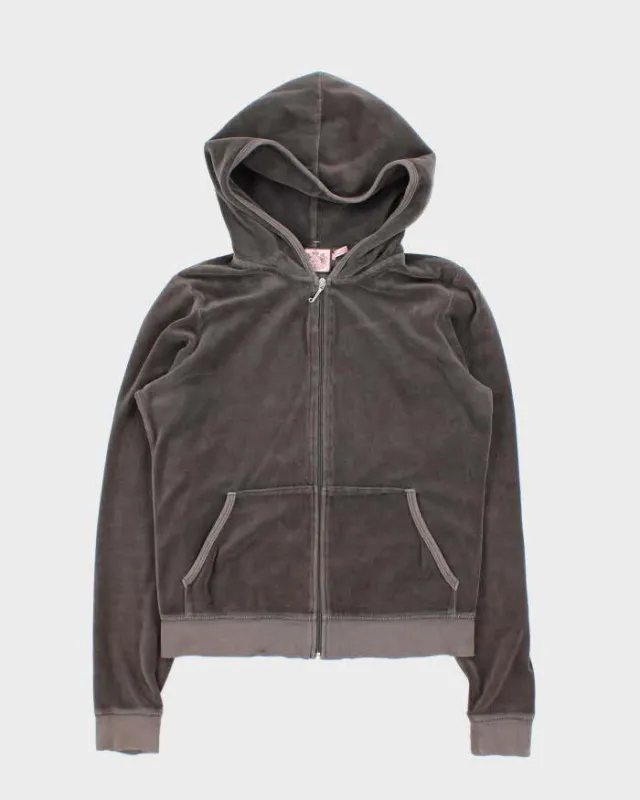 Vintage Y2k 00s Juicy Couture Velour Hoodie - L sold by Rokit