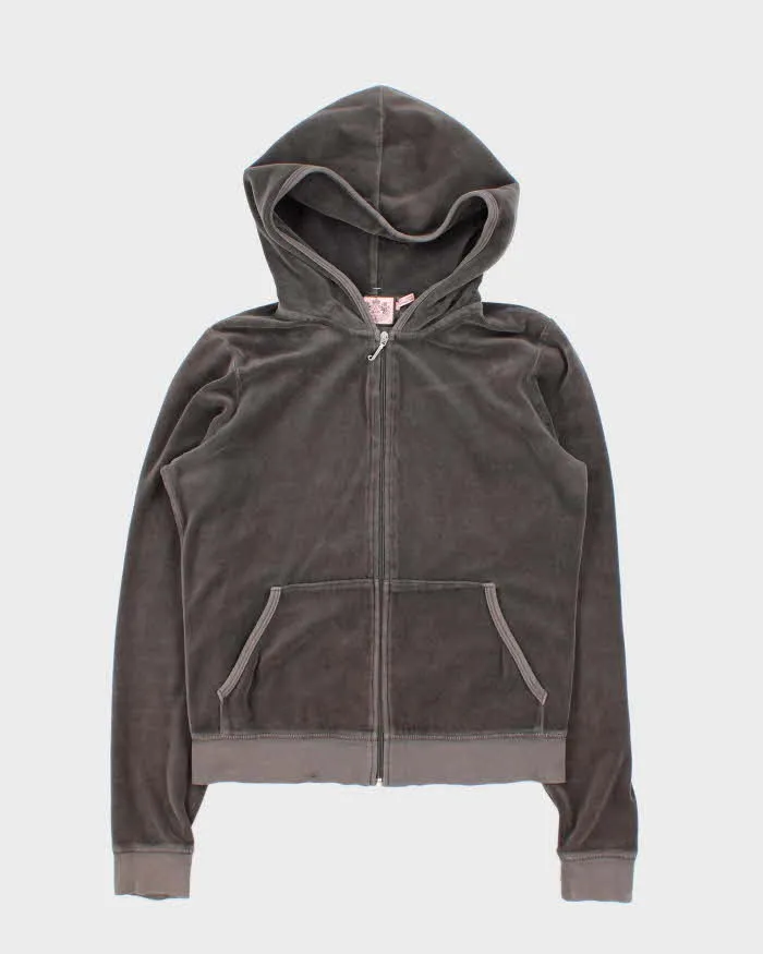 Vintage Y2k 00s Juicy Couture Velour Hoodie - L sold by Rokit