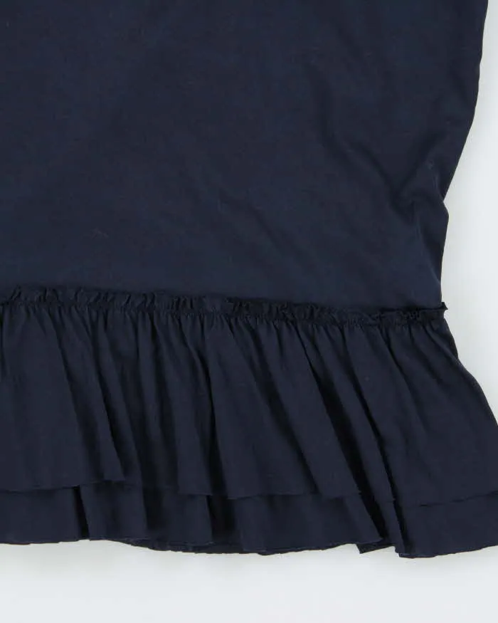 Vintage Burberry Blue Label Shoulder Tie Frill Top - M sold by Rokit product image thumbnail 4