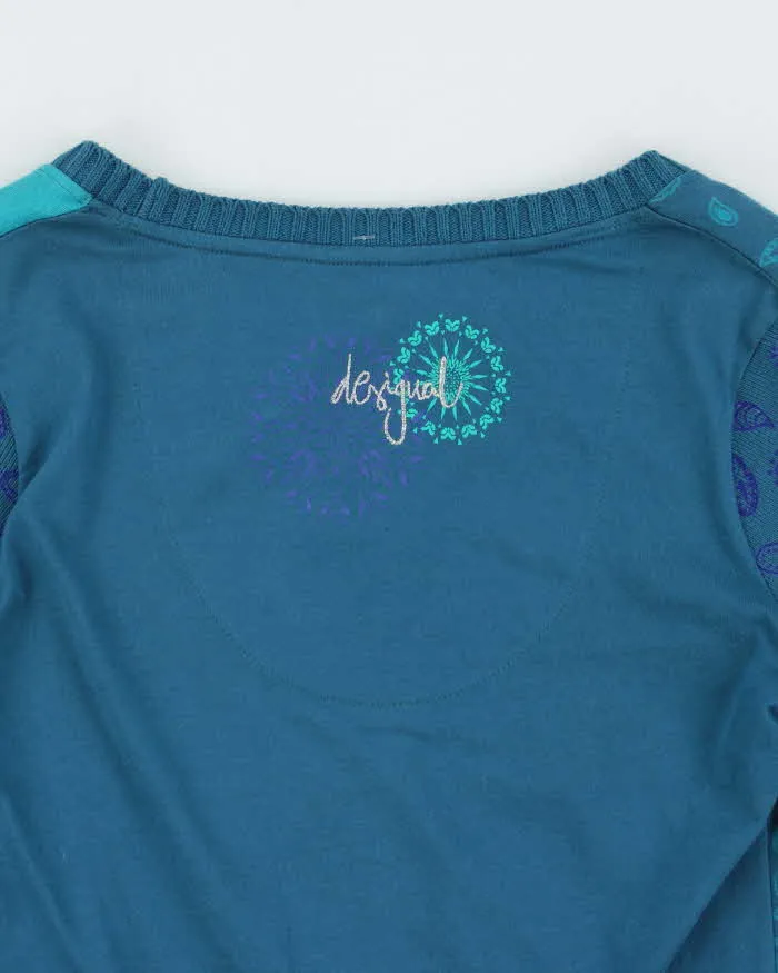 Vintage Y2k 00s Desigual Knit Sleeve T-shirt - M sold by Rokit product image thumbnail 5