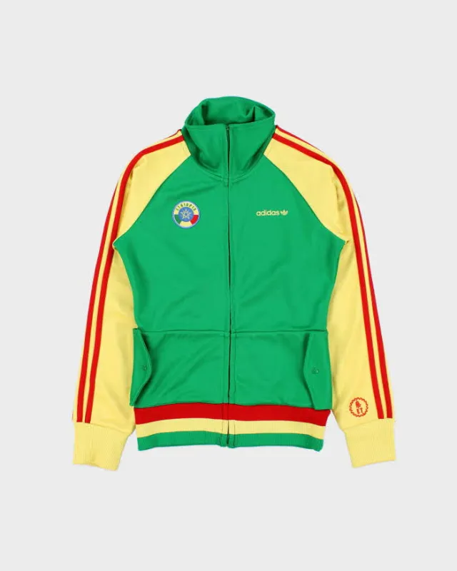 Vintage Y2K 00s Adidas Originals Ethiopia Two-Tone Zip Up Track Top Jacket - S sold by Rokit