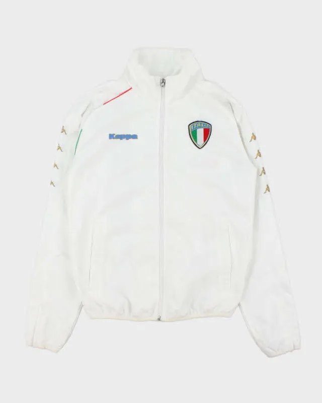 Vintage Y2K 00s White Kappa Italia Zip Up Windbreaker - S sold by Rokit