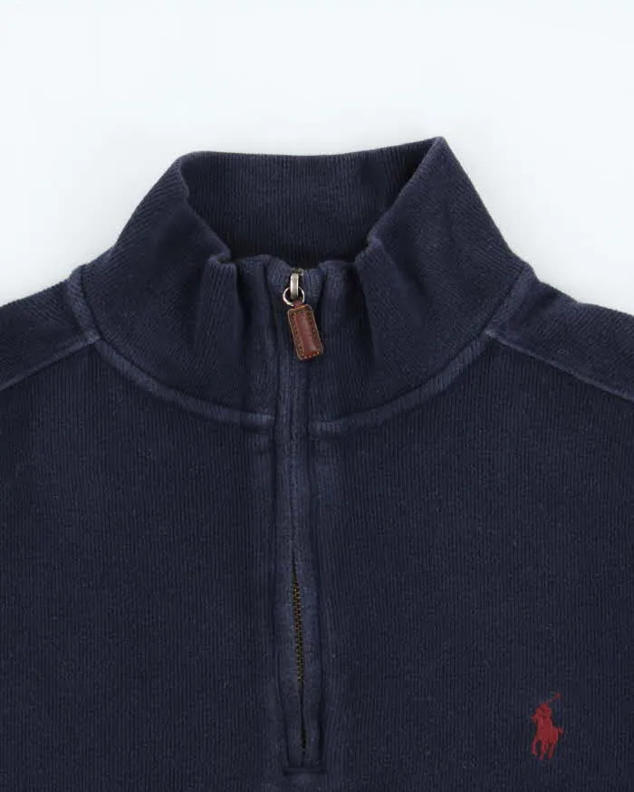 Vintage 00s Polo Ralph Lauren Quarter Zip Sweatshirt - M sold by Rokit product image thumbnail 3