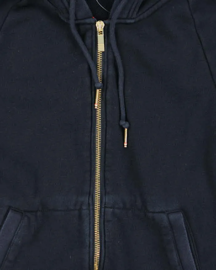 TB Thom Browne Navy Four Stripe Zip Up Hoodie - L sold by Rokit product image thumbnail 4