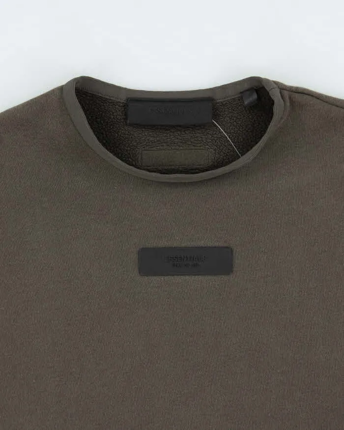 Fear of God Essentials Khaki Oversized Sweatshirt - S sold by Rokit product image thumbnail 3