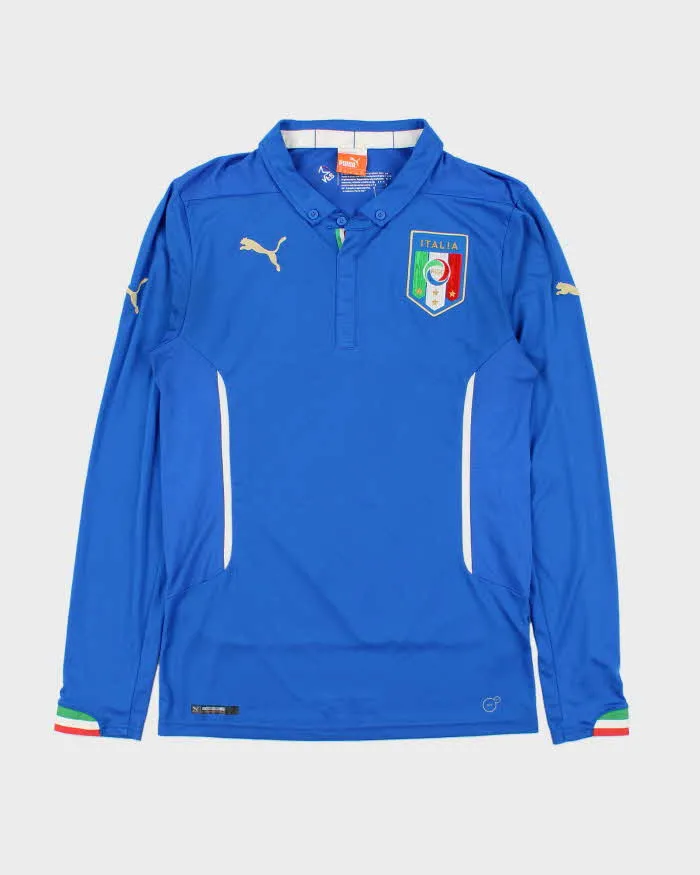 2014-16 Puma Italy Home Long Sleeve Football Shirt - M sold by Rokit